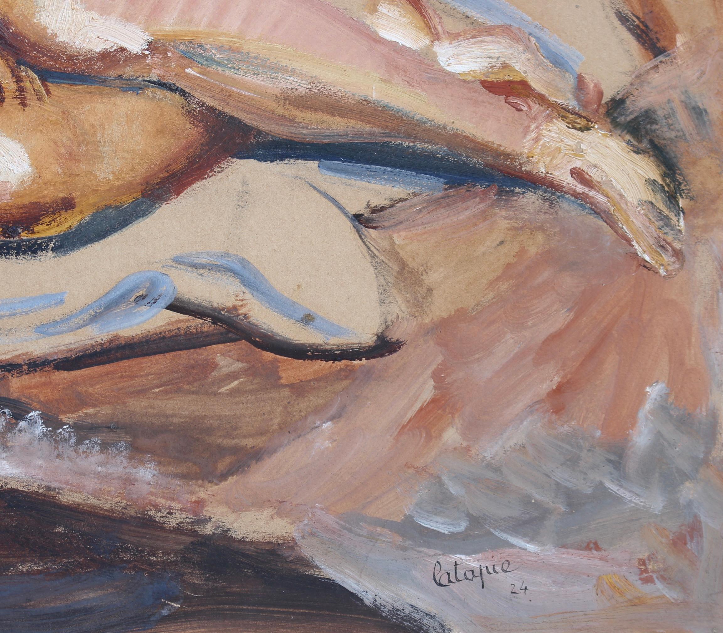 « The Bather » de Louis Latapie (1924) en vente 17