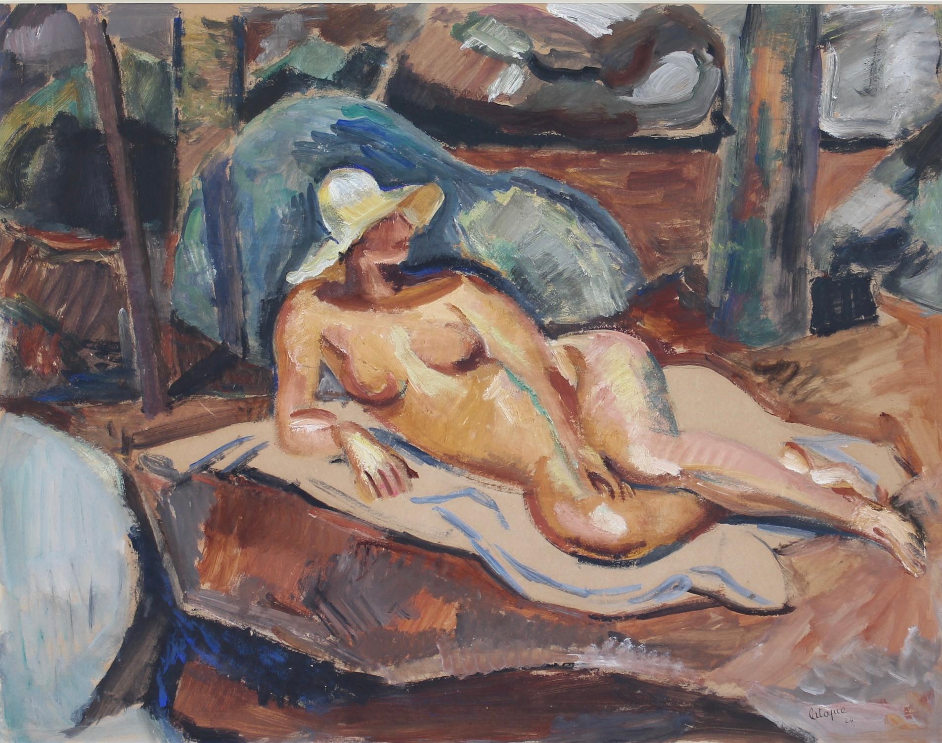 « The Bather » de Louis Latapie (1924) en vente 1