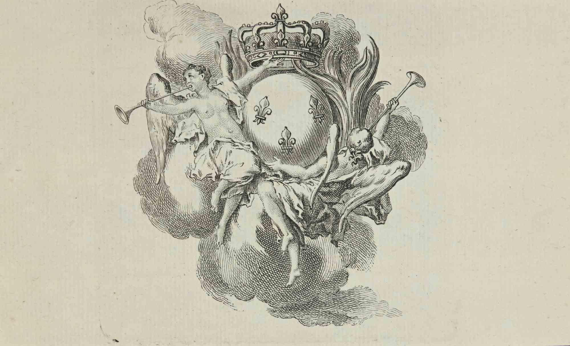 Komposition – Radierung von Louis Legrand – 1771