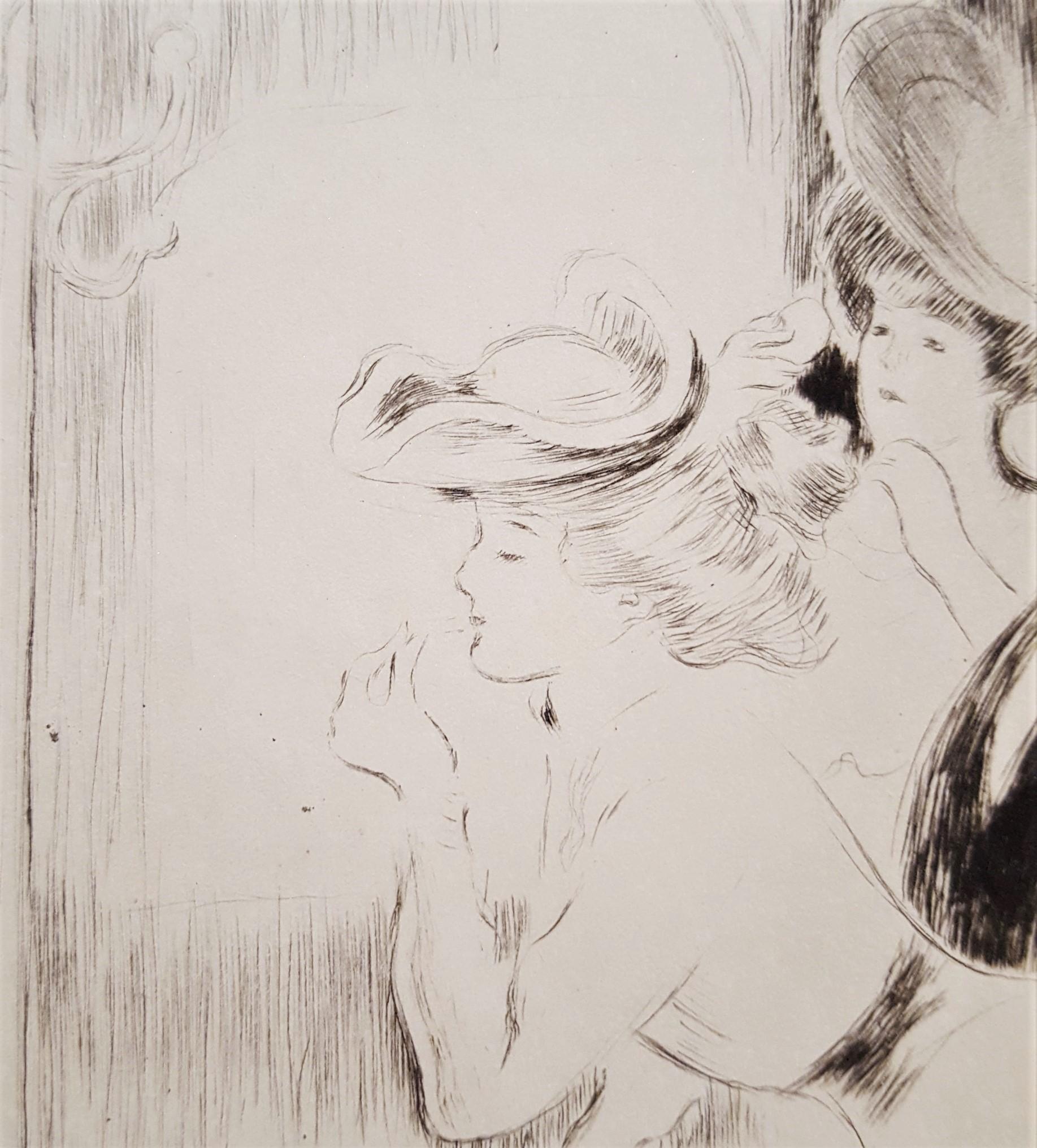 La Loge (La Loggia) /// Post-Impressionista Figurativo Francese Parigi Arte Popolare in vendita 9