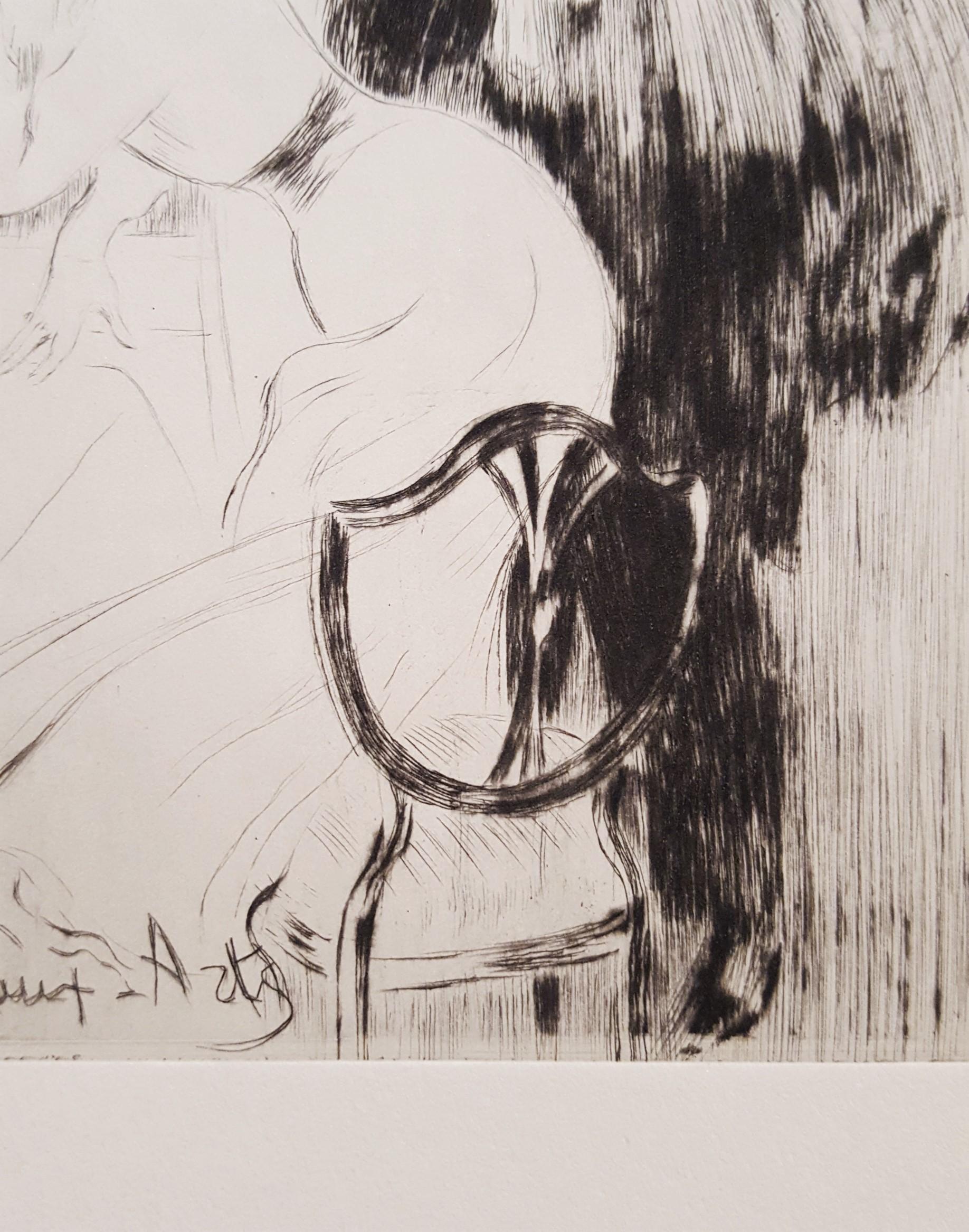 La Loge (The Lodge) /// Post-Impressionist Figurative French Paris People Art For Sale 8