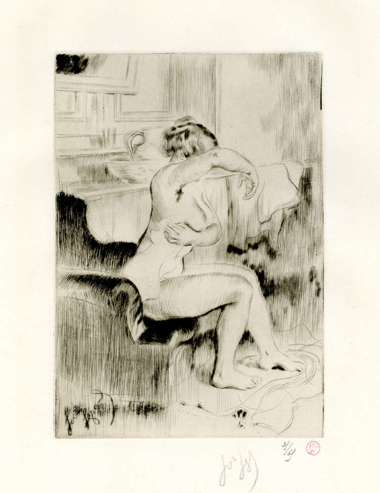 Louis Legrand Figurative Print - La Toilette