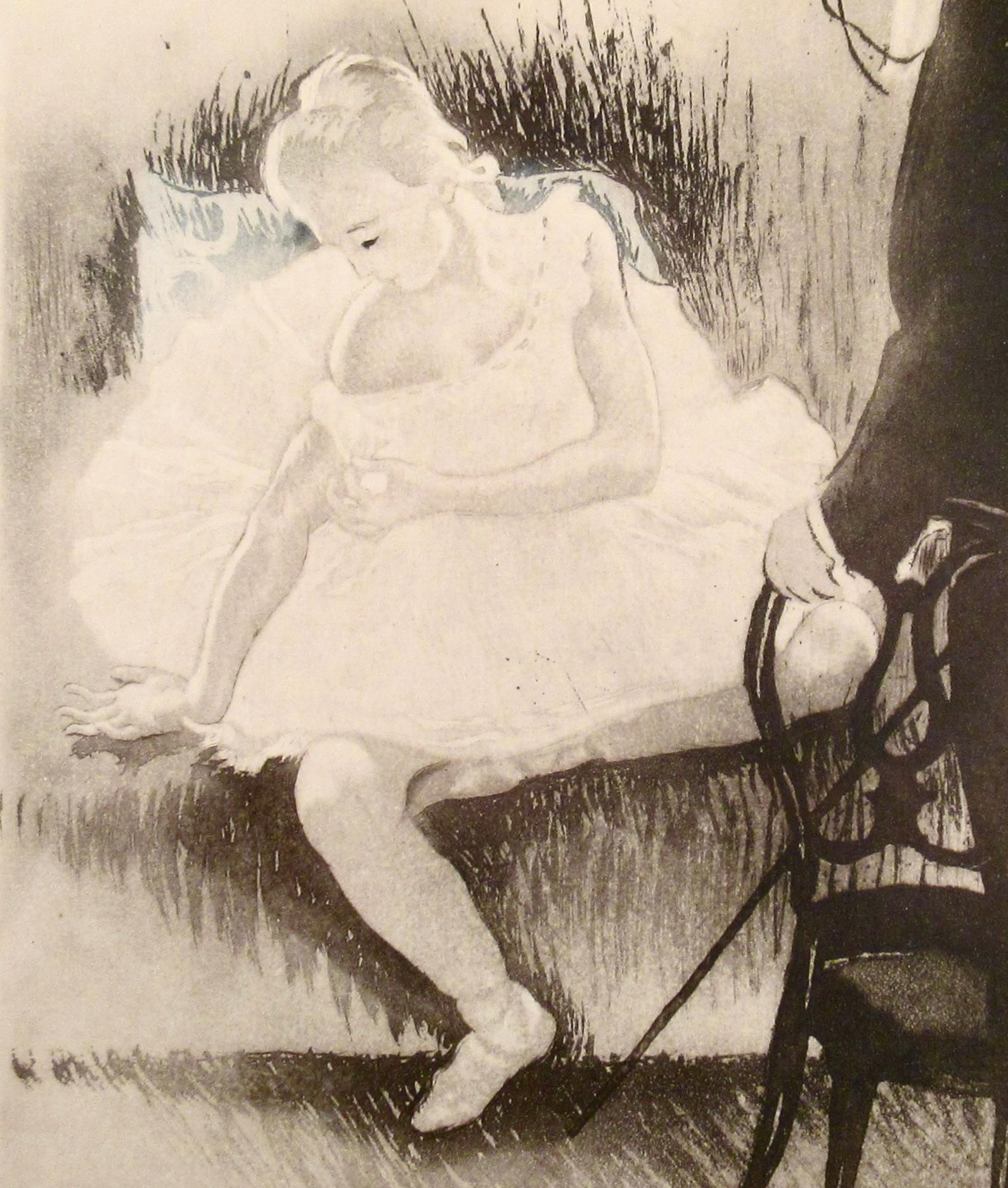 l'Inspecteur des Beaux-Arts - Beige Figurative Print par Louis Legrand