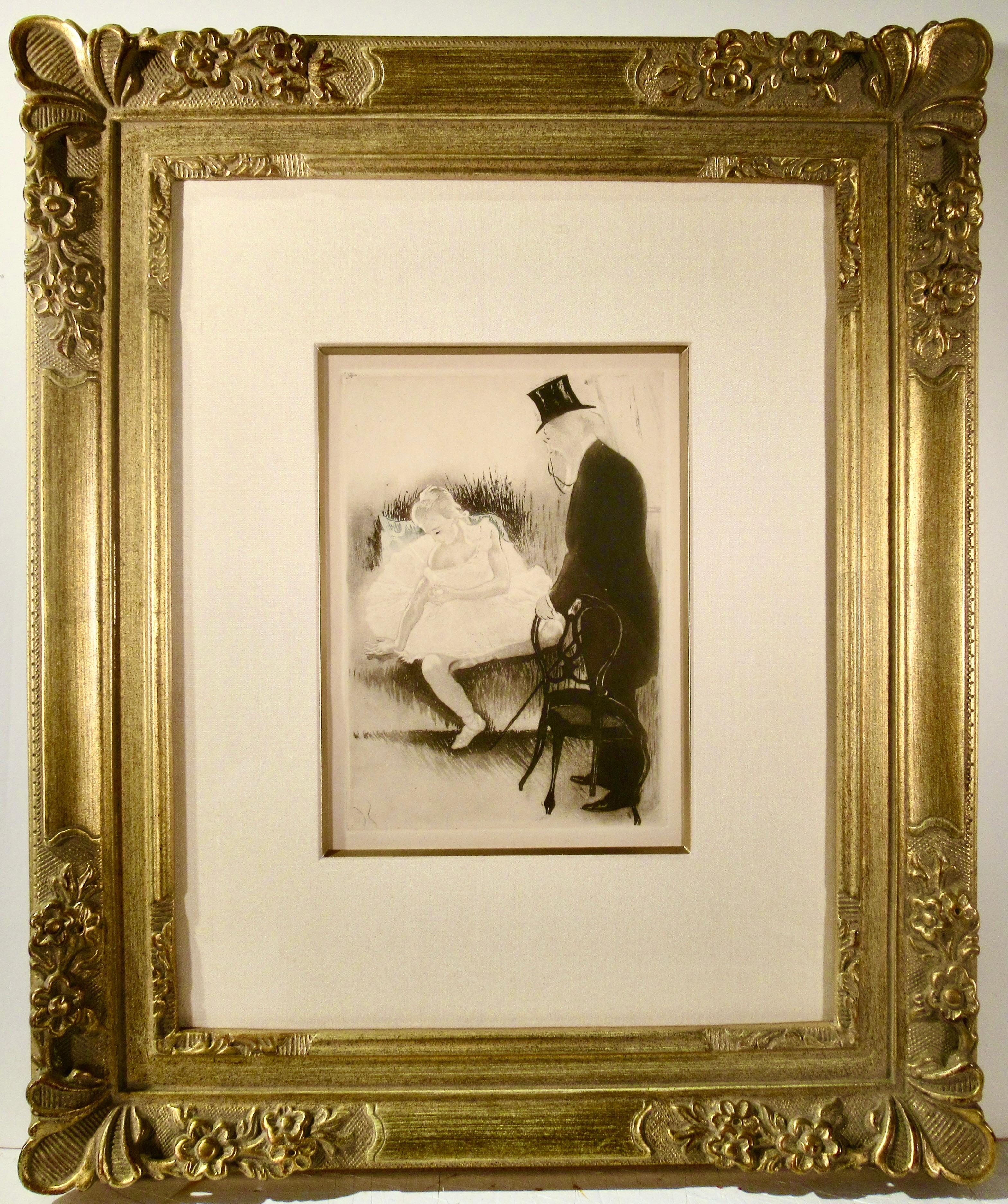 Figurative Print Louis Legrand - l'Inspecteur des Beaux-Arts