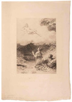 Les Amants Magnifiques - Etching by Louis Leloir - Mid-19th Century
