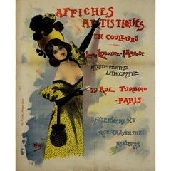 1900 Affiche originale de Louis Lemoine-Maudet Affiche Artistiques en couleurs