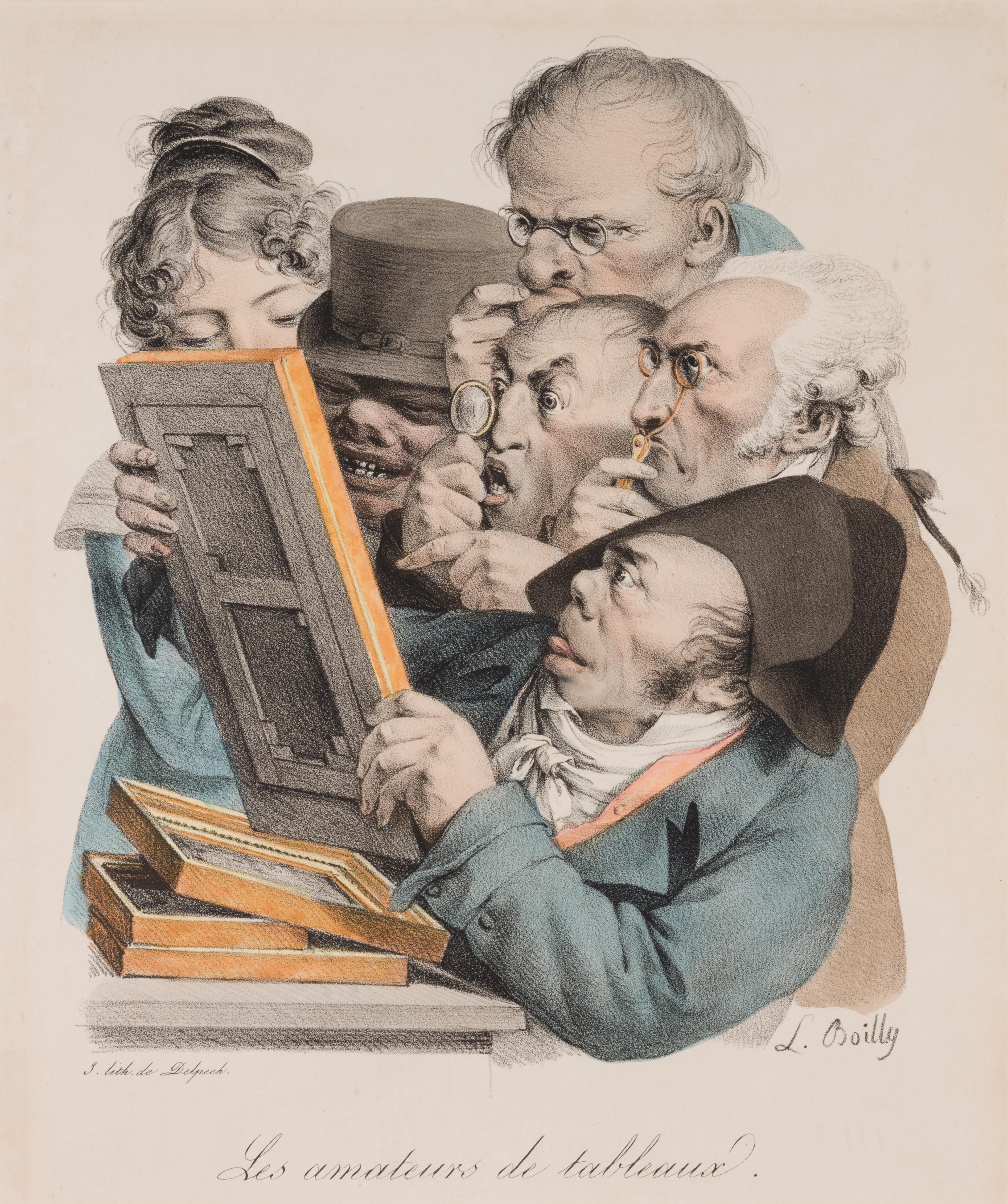 The Art Connoisseurs - Print by Louis - Leopold Boilly