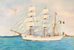 Cuauhtémoc, peinture à l'huile signée