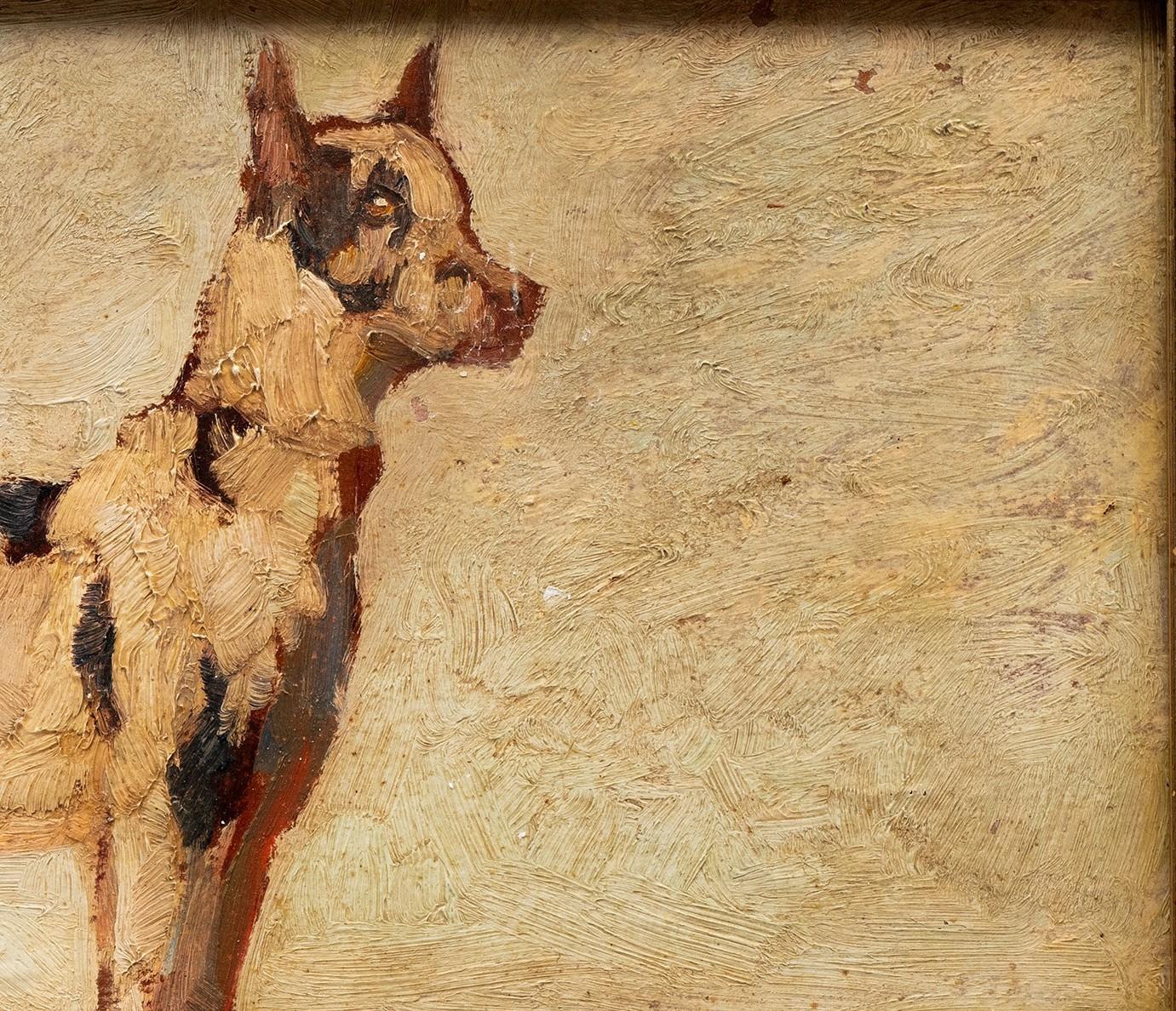 Portrait d'un dogue allemand par Jules Chardigny (1842-1892) en vente 2