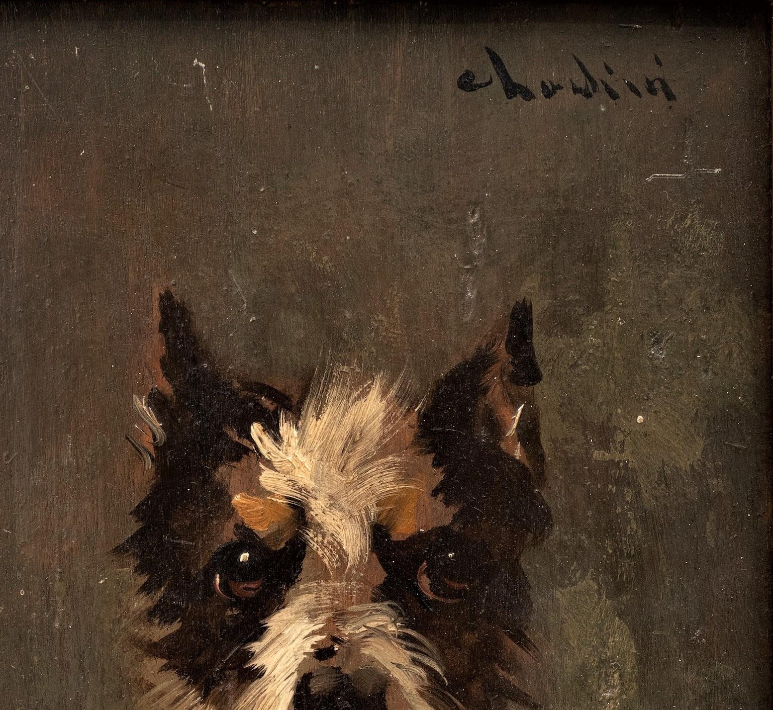 (Tom' s Friend) Peinture d'un terrier, par Louis Léger Chardin (1833-1918) 5