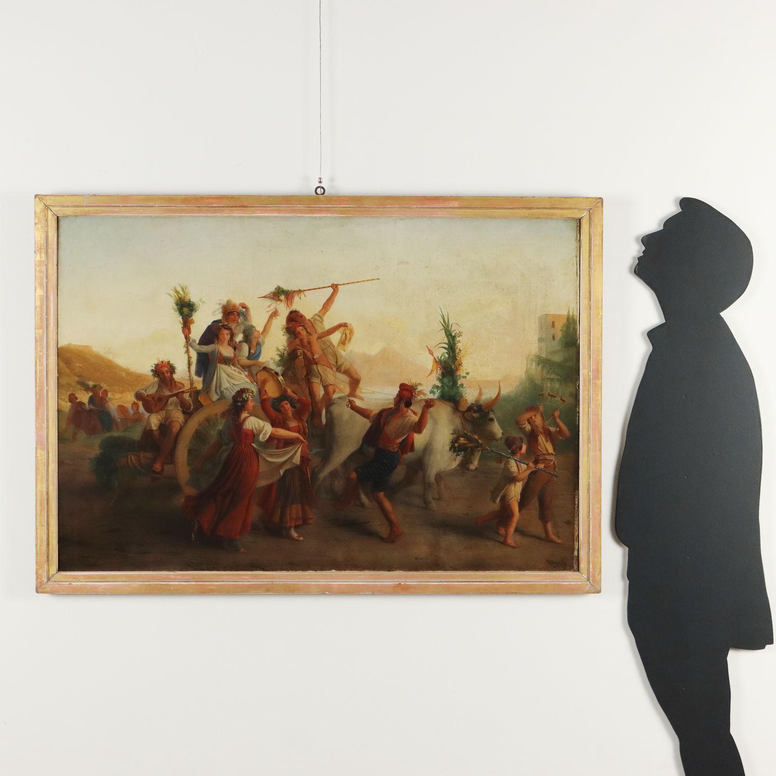 Le retour de la fête de Notre-Dame de l'Arche à Naples première moitié du XIXe siècle - Painting de Louis Léopold Robert 