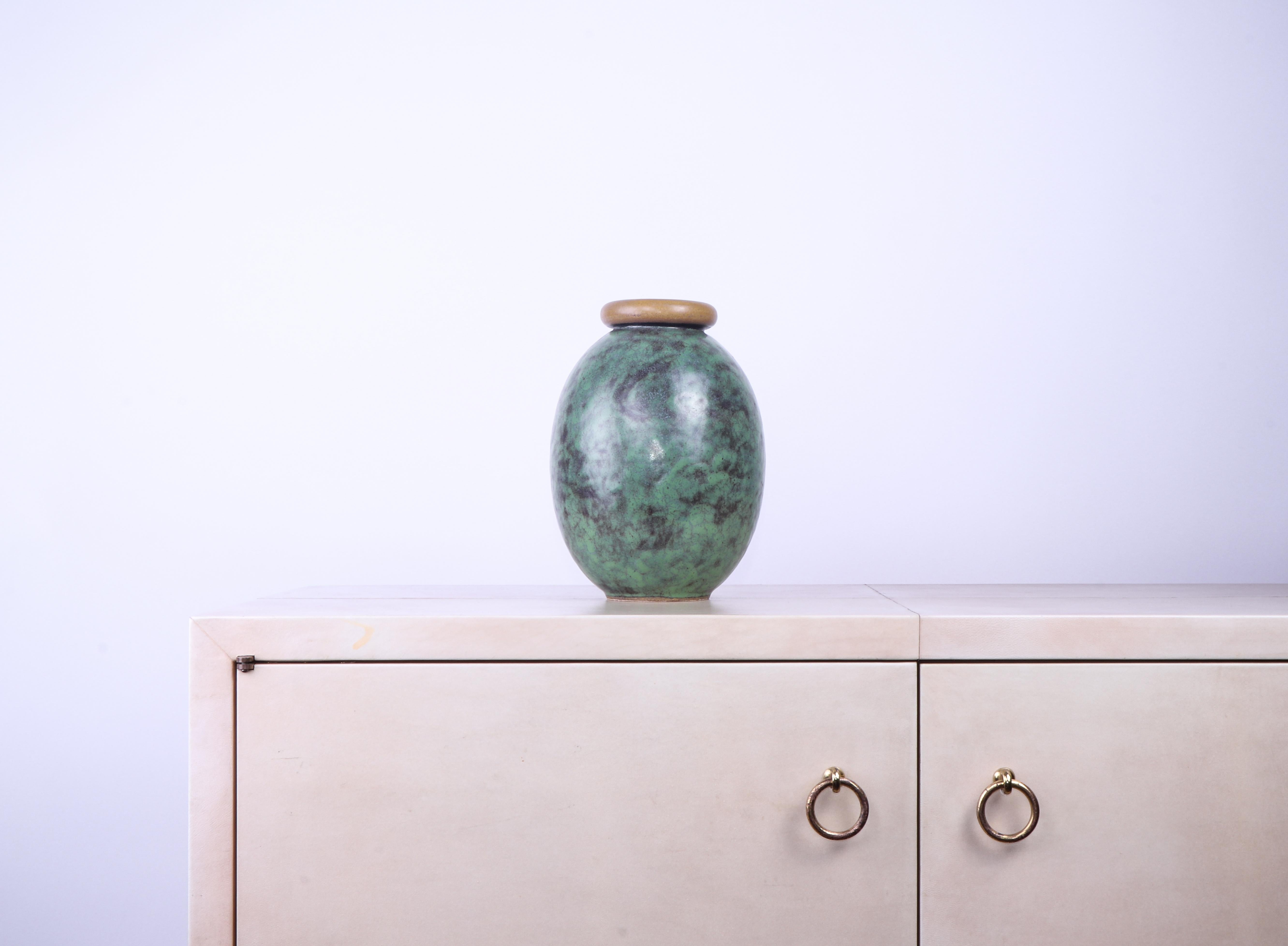 Französische Art déco-Vase von Louis Lourioux aus dem frühen 20. Jahrhundert im Zustand „Hervorragend“ im Angebot in PARIS, FR