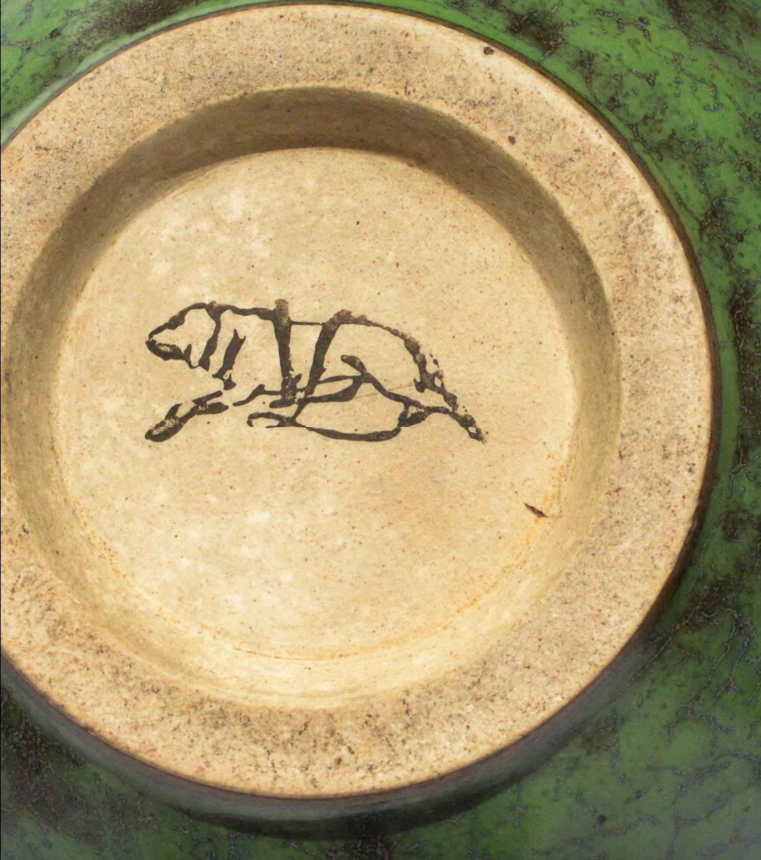 Französische Art déco-Vase von Louis Lourioux aus dem frühen 20. Jahrhundert (Steingut) im Angebot