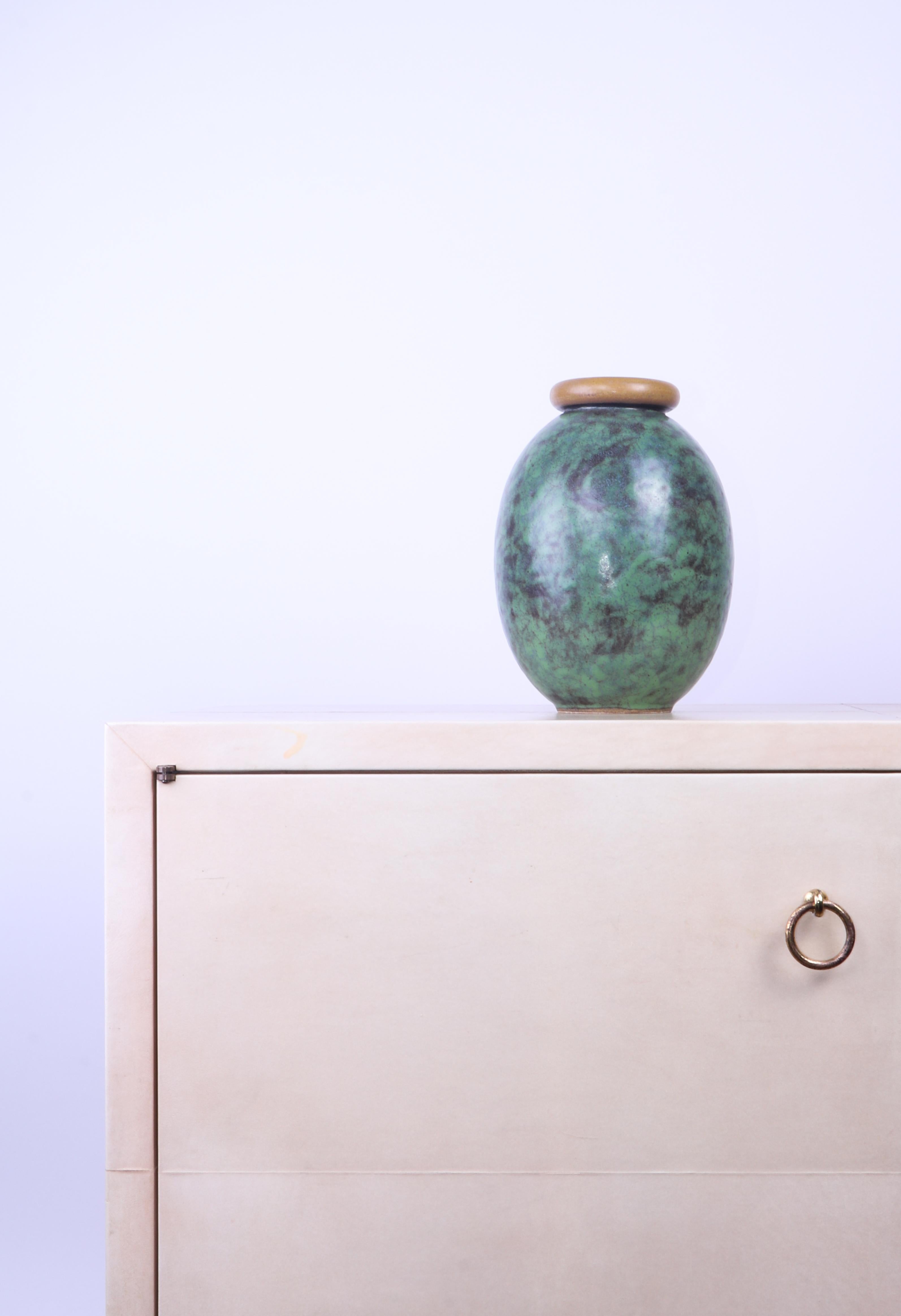 Vaso Art Deco francese di Louis Lourioux dell'inizio del XX secolo In condizioni ottime in vendita a PARIS, FR