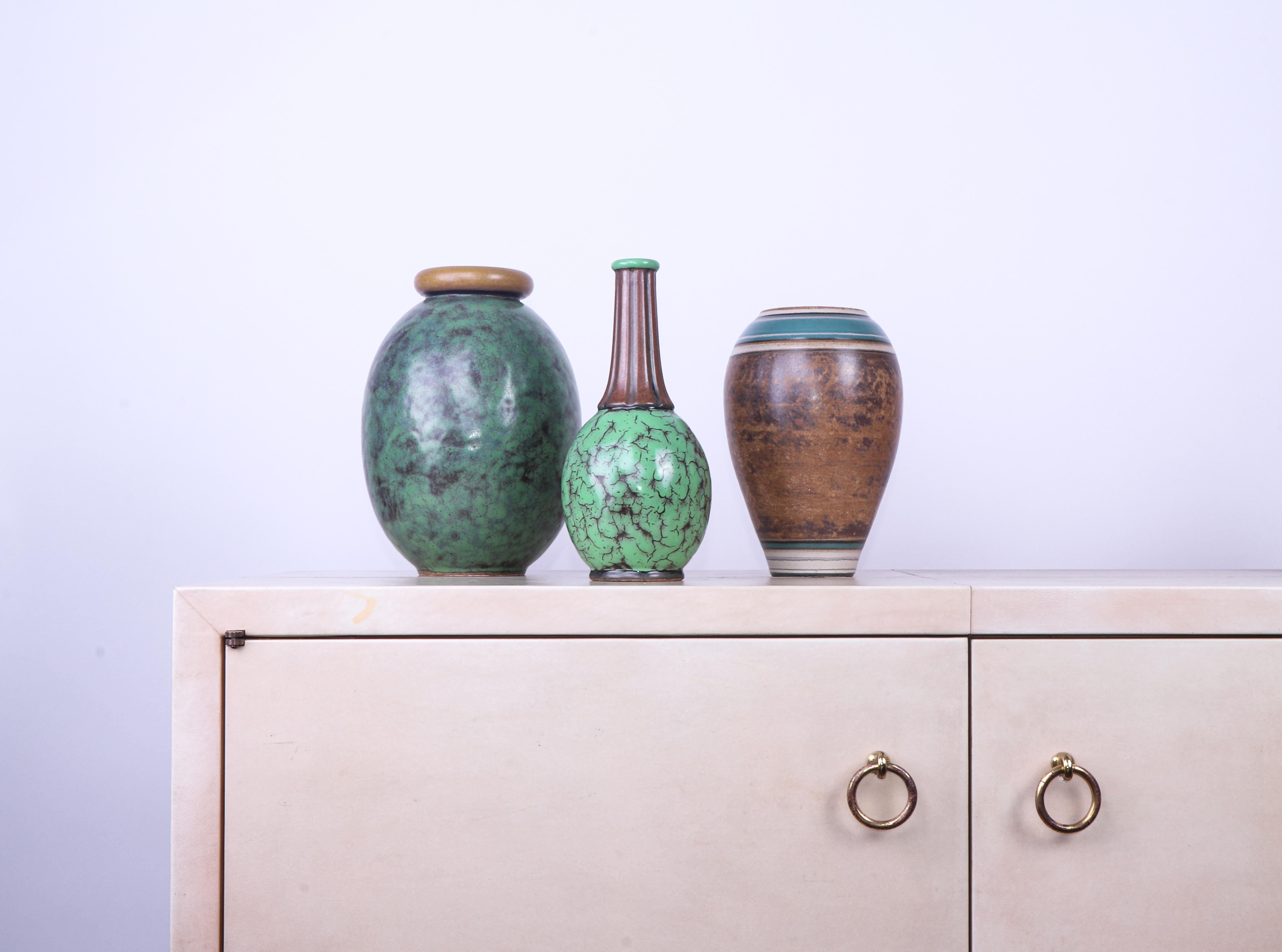 Early 20th Century Louis Lourioux Elegant French Art Deco Vase For Sale