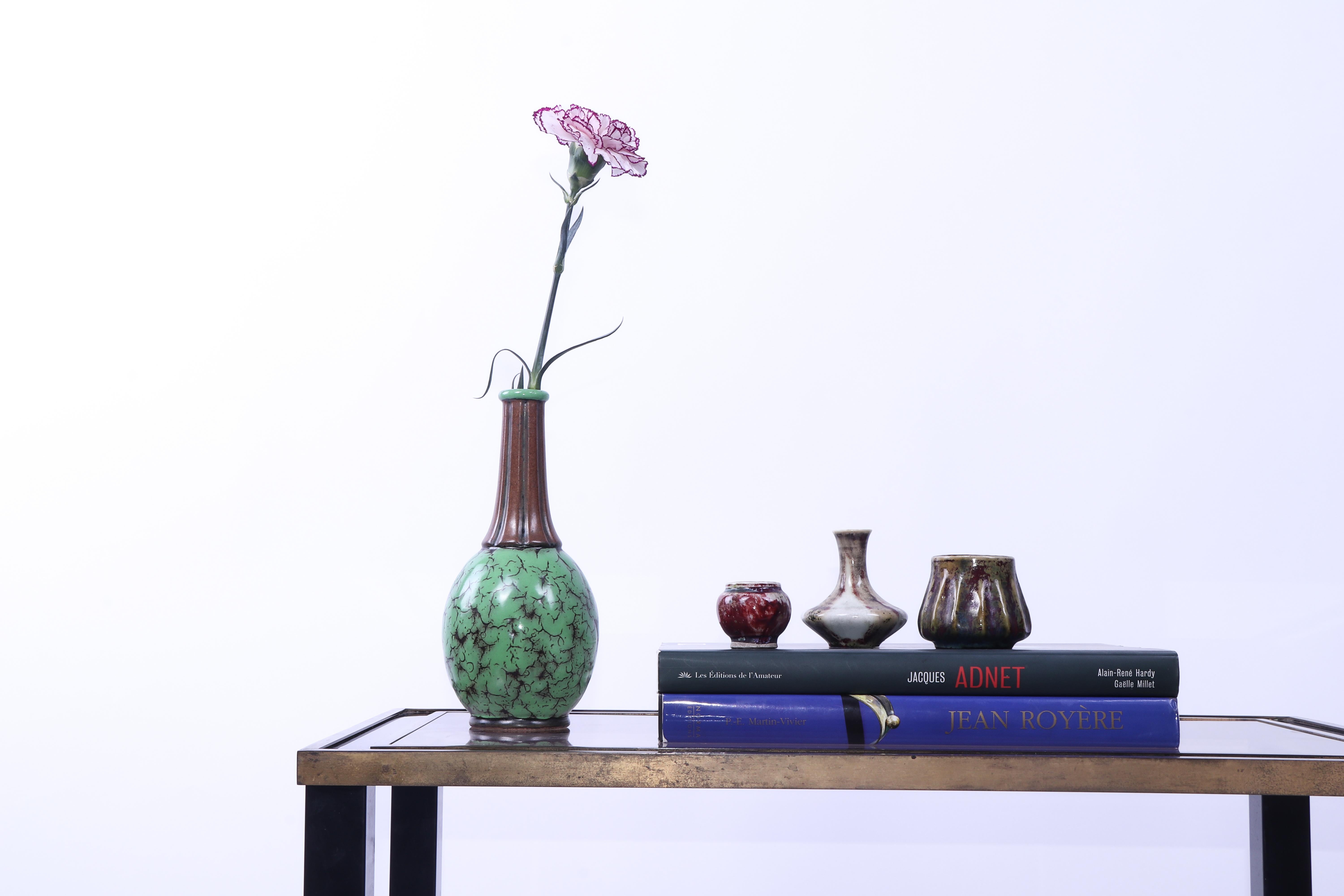Louis Lourioux Elegant French Art Deco Vase For Sale 1