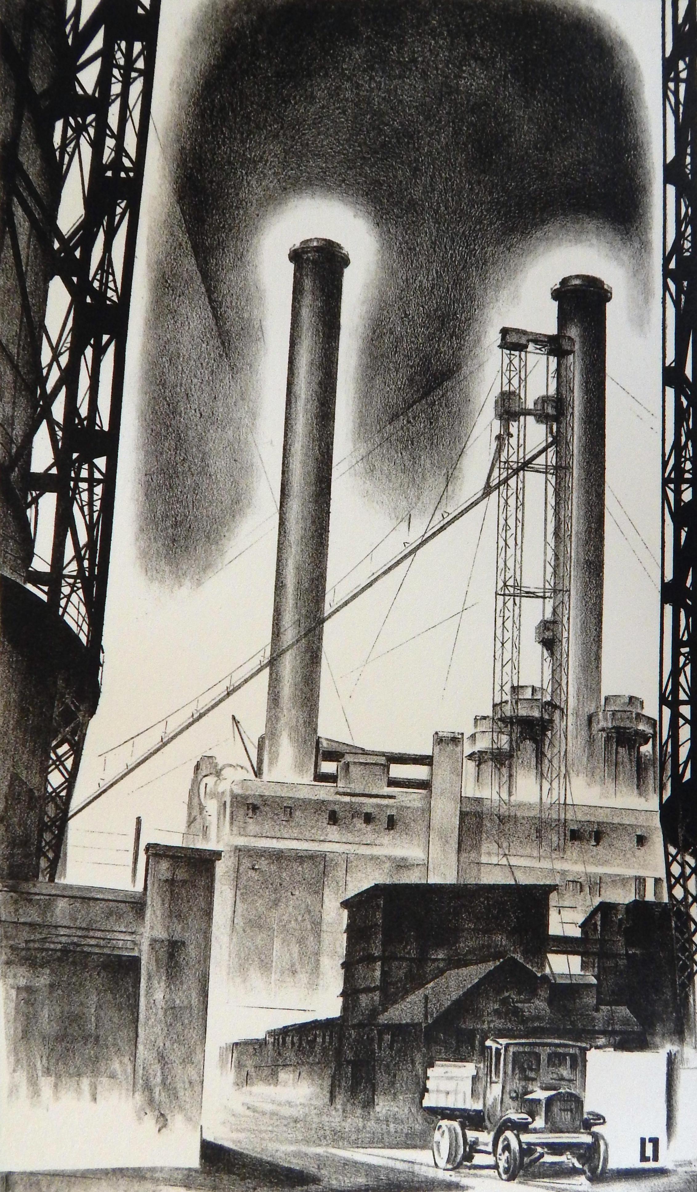 Louis Lozowick Original-Lithographie, 1929, 