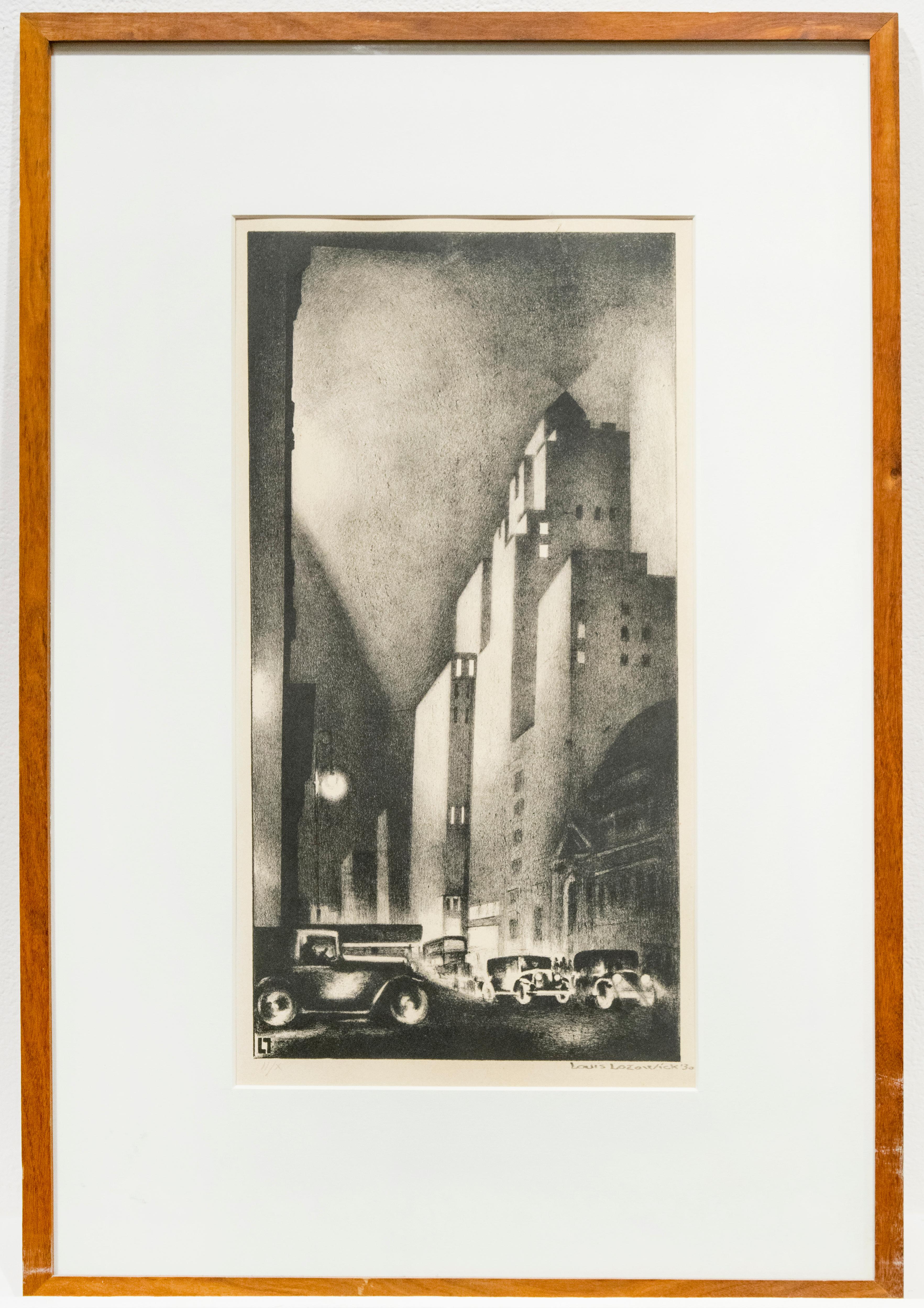 57th Street - Modern Print by Louis Lozowick