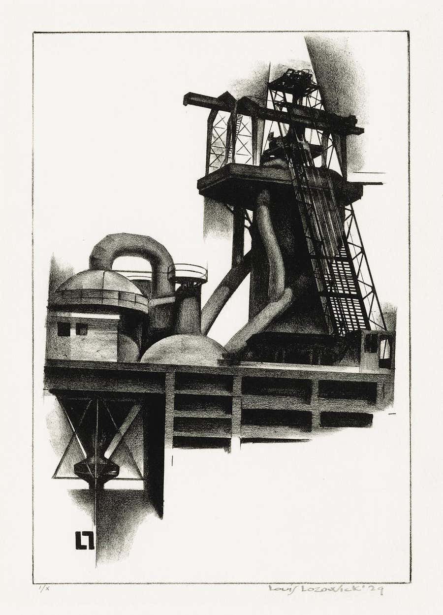 'Corner of Steel Plant' — American Modernism / Precisionism