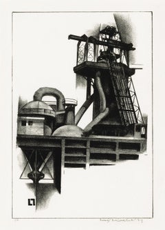 'Corner of Steel Plant' — 1920s American Modernism