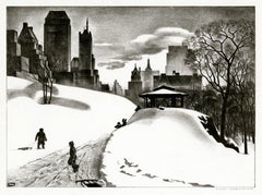 Winter Fun — Mid-century Modernism, Central Park, New York City