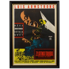 Vintage Louis "Luis" Armstrong Satchmo the Great Movie Poster, 1957