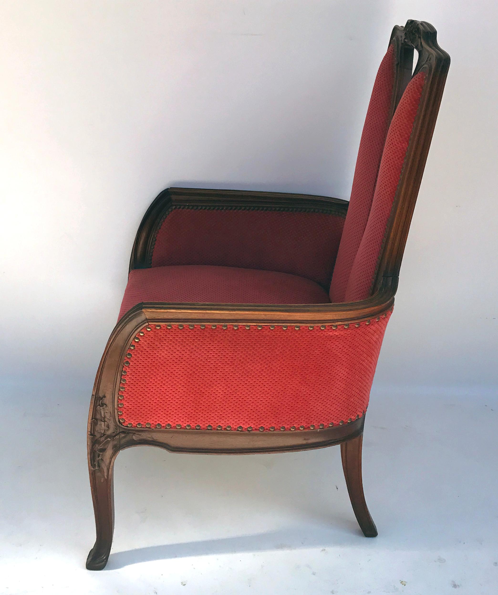 Louis Majorelle, Art Nouveau Armchair, Ecole de Nancy, circa 1900 2