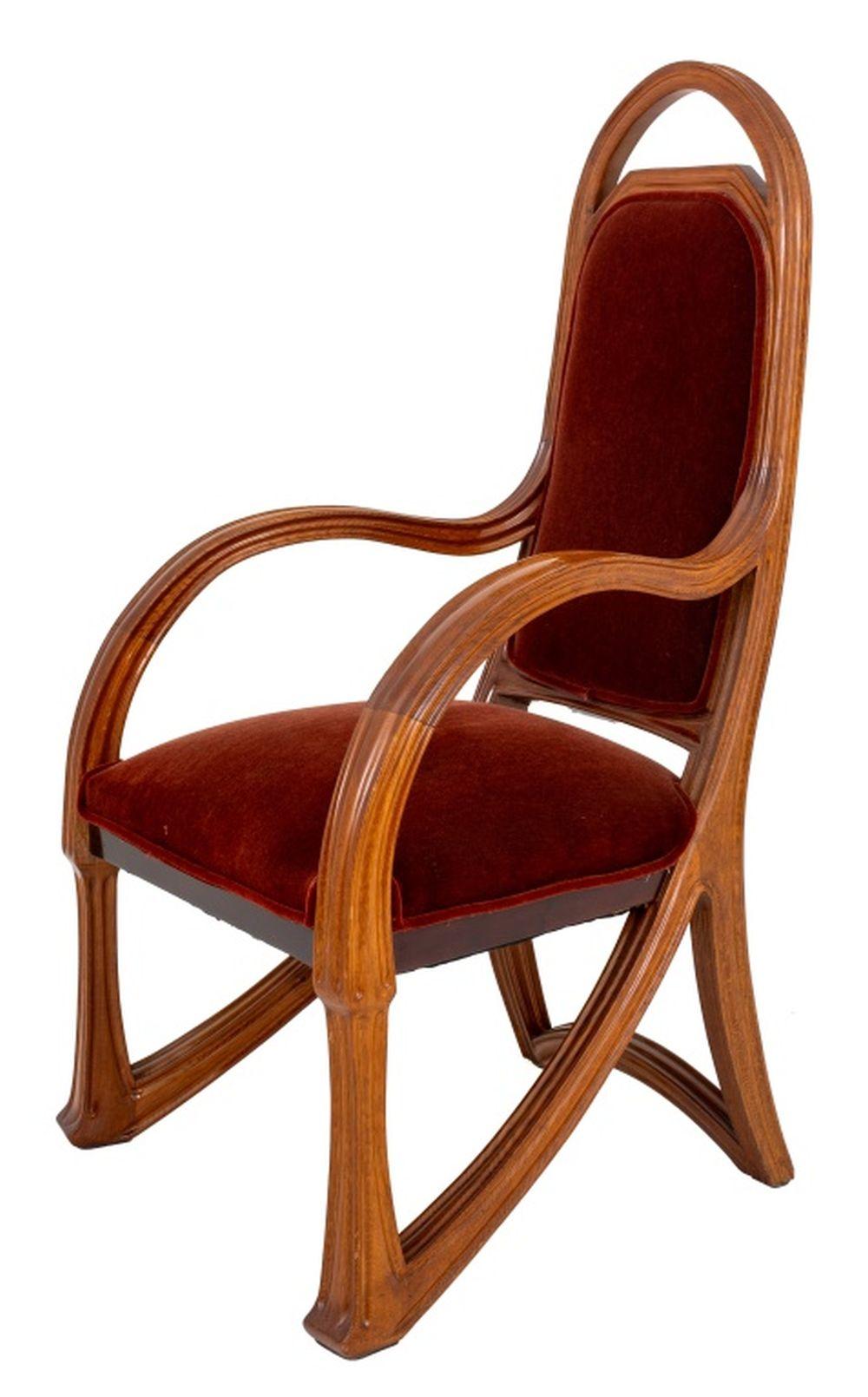 Francese Sedie da pranzo Louis Majorelle Art Nouveau, 10 in vendita