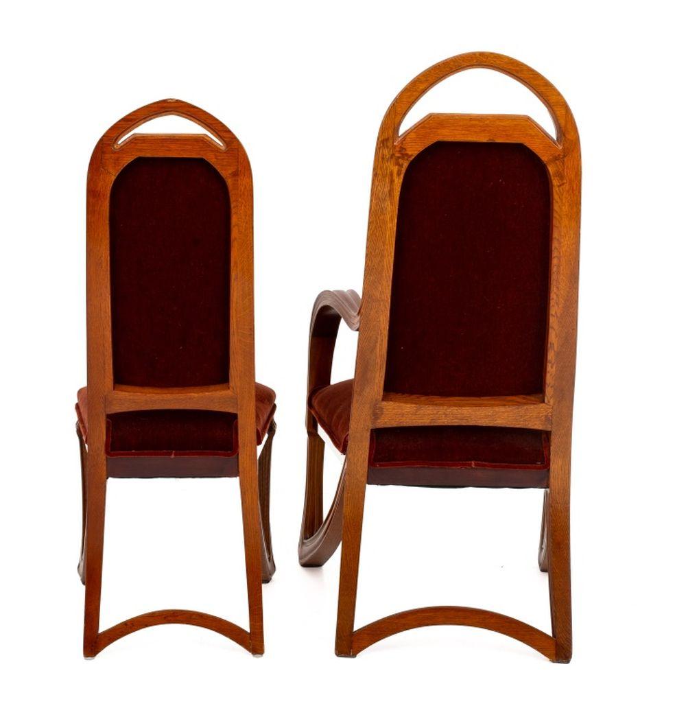 Sedie da pranzo Louis Majorelle Art Nouveau, 10 in vendita 1