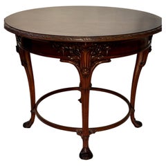 Louis Majorelle, Jugendstil-Couchtisch aus Mahagoni, Frankreich, um 1900