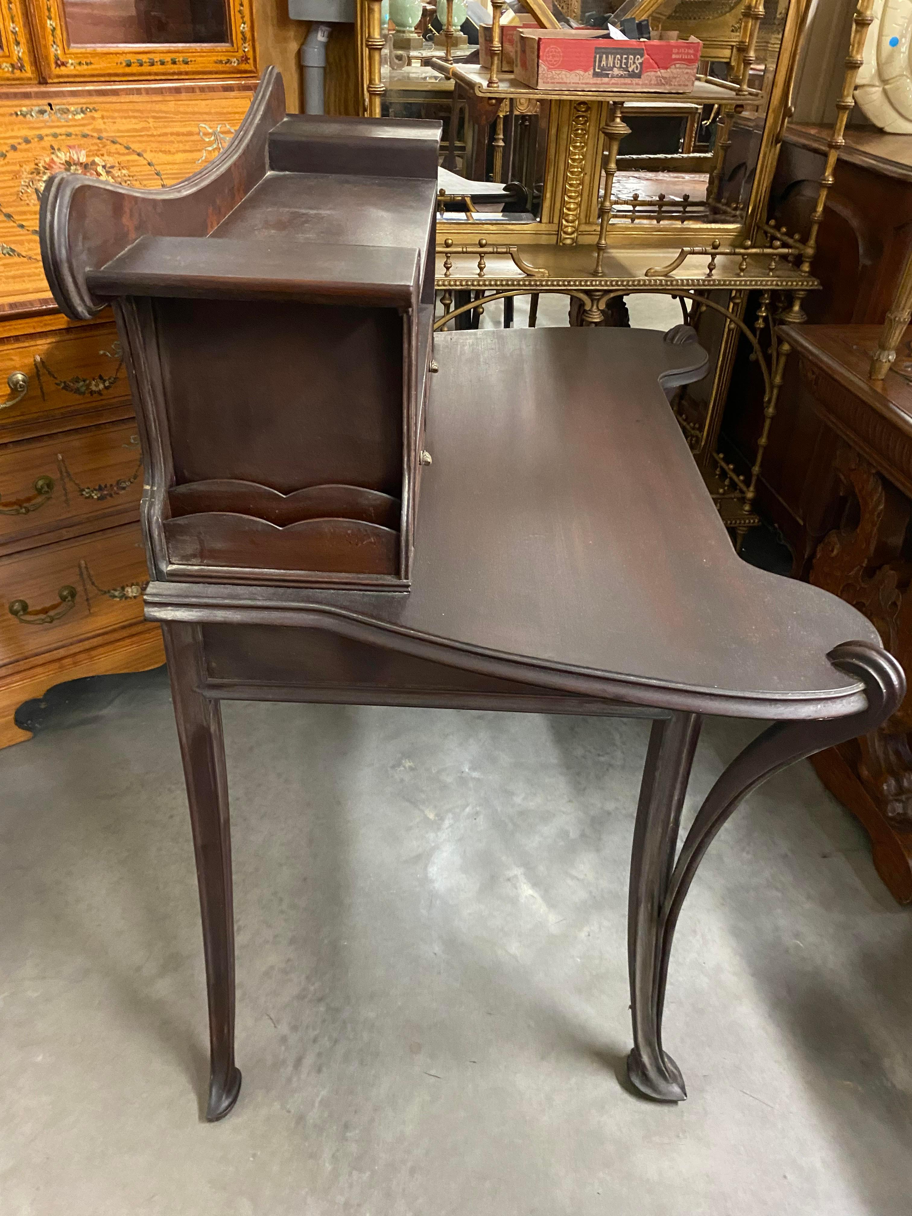 Louis Majorelle Art Nouveau Writing Desk with Rare Matching Chair 6