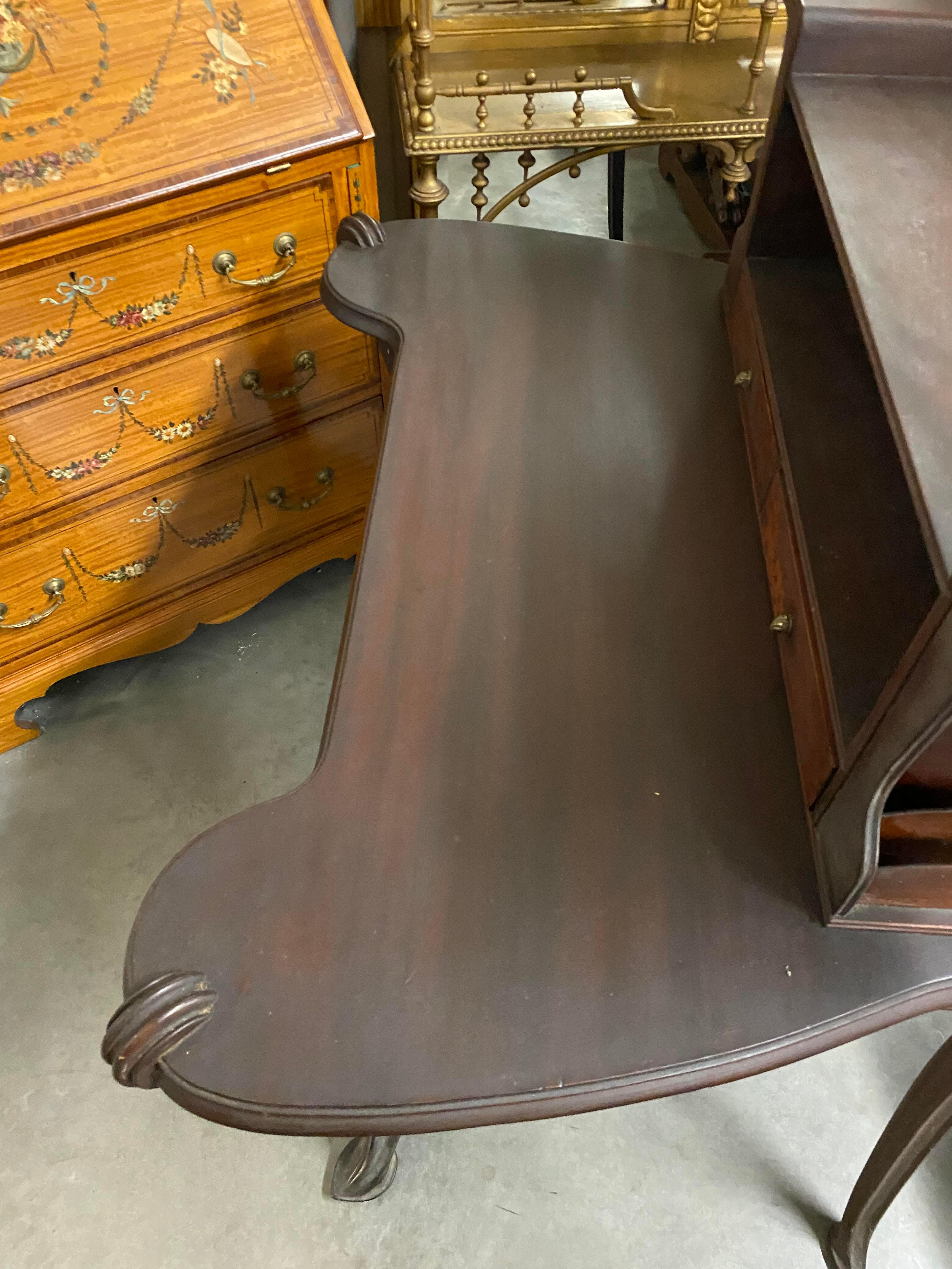 Louis Majorelle Art Nouveau Writing Desk with Rare Matching Chair 9