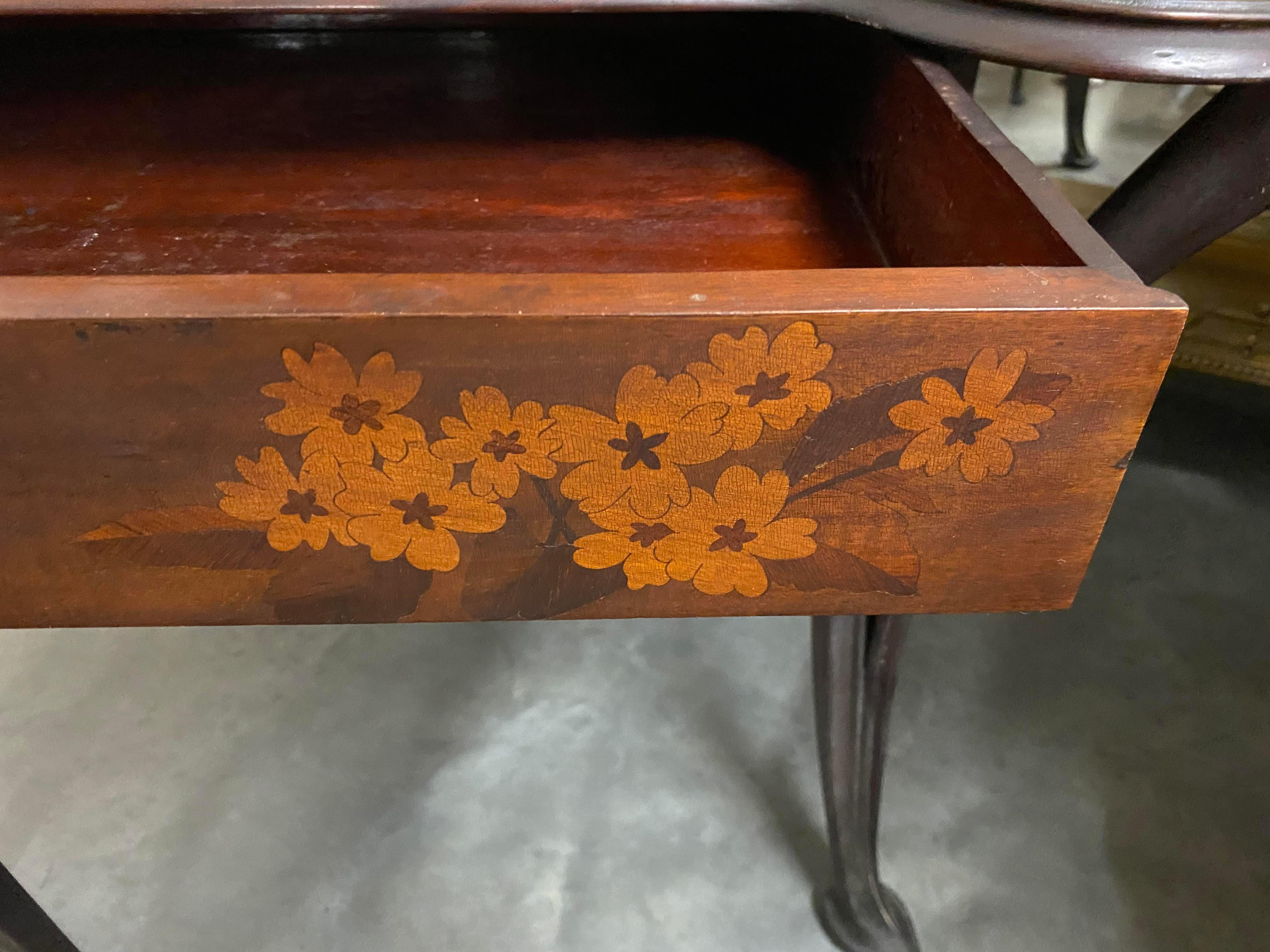 Louis Majorelle Art Nouveau Writing Desk with Rare Matching Chair 13