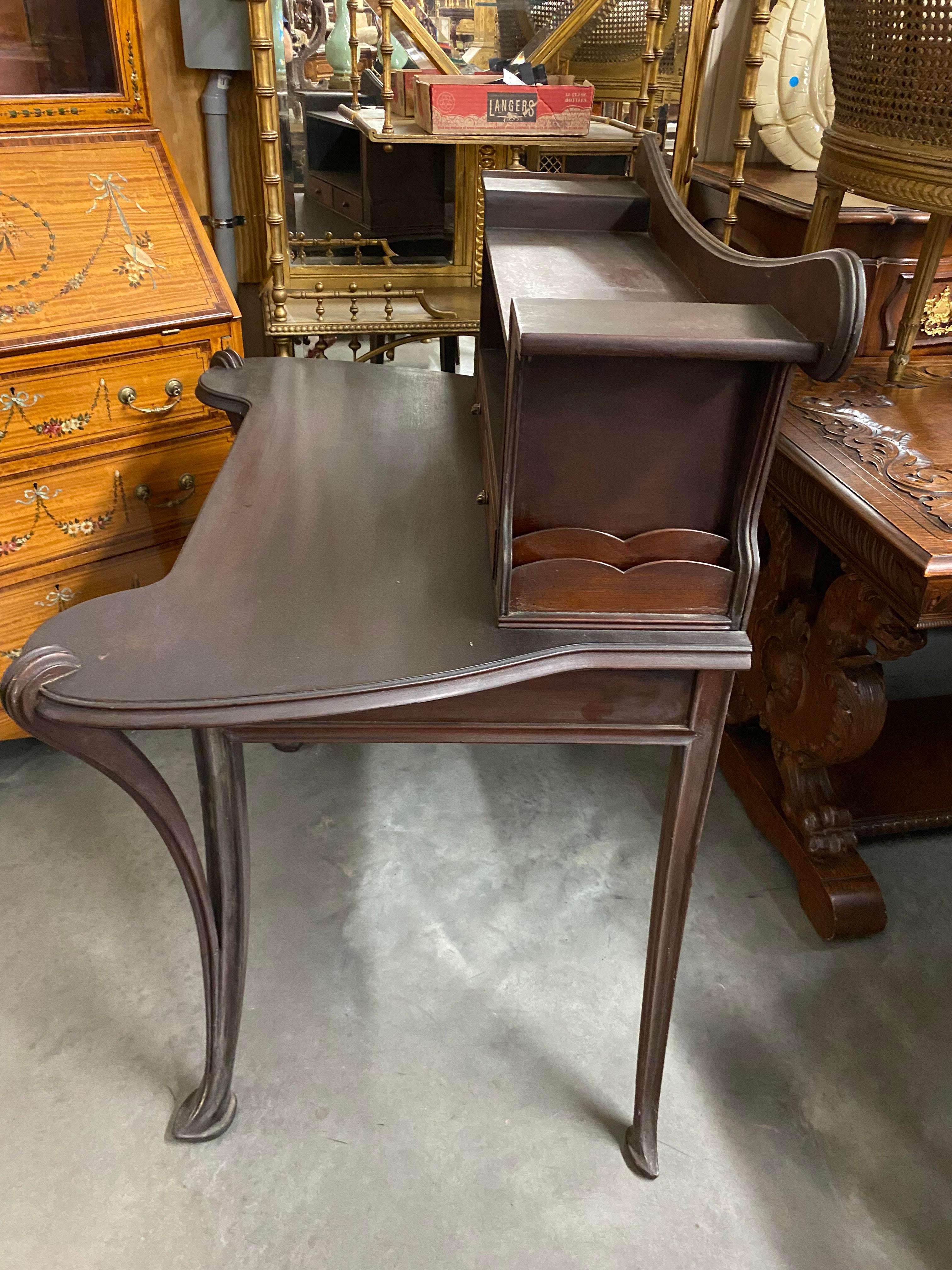 Louis Majorelle Art Nouveau Writing Desk with Rare Matching Chair 2