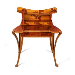 Louis Majorelle "Aux Primevères" Walnut and Fruitwood Marquetry Desk