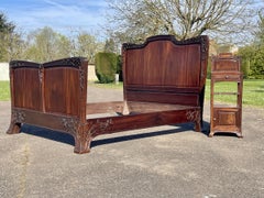Louis MAJORELLE - Bed and Nightstand