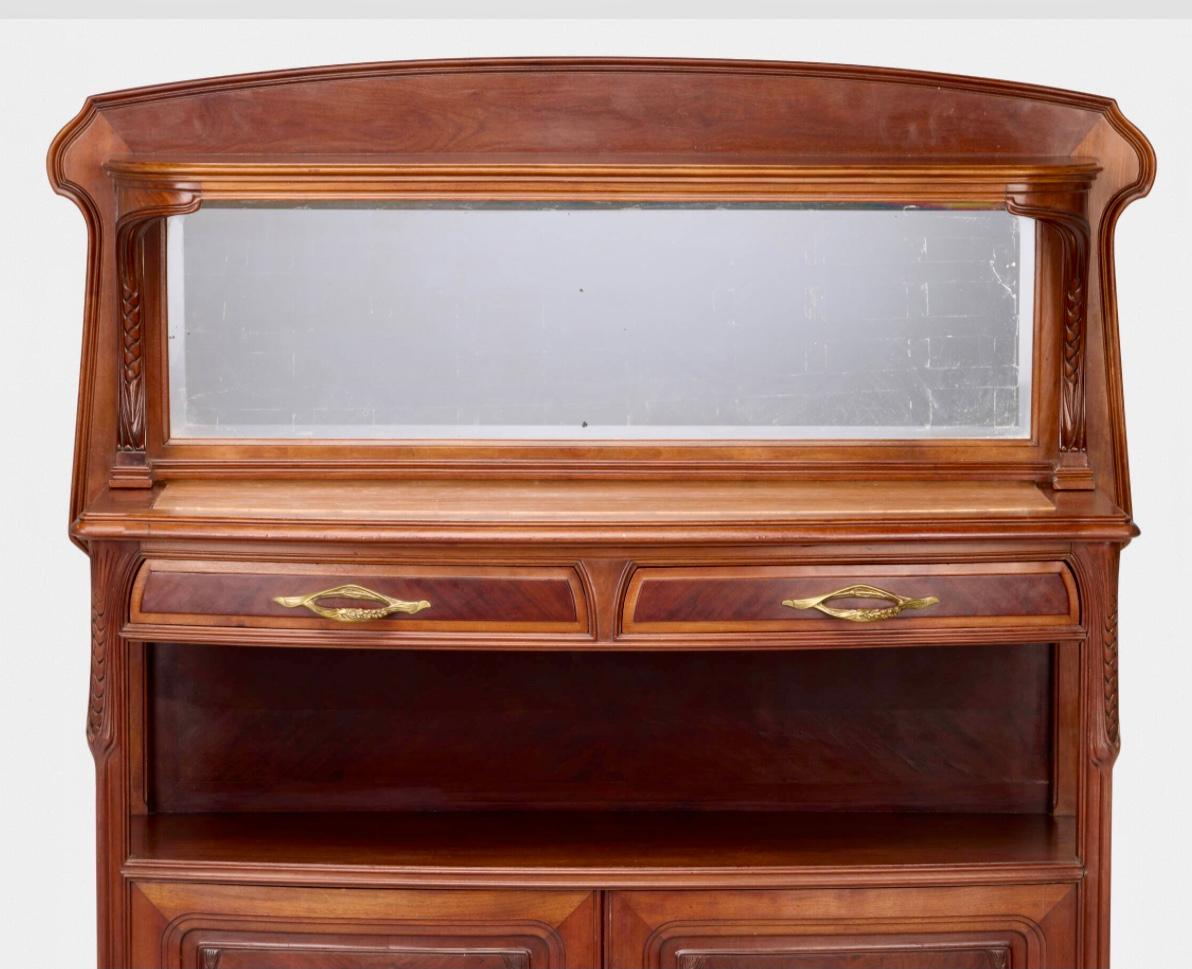 Intagliato Mobile buffet Louis Majorelle Epis De Ble in vendita