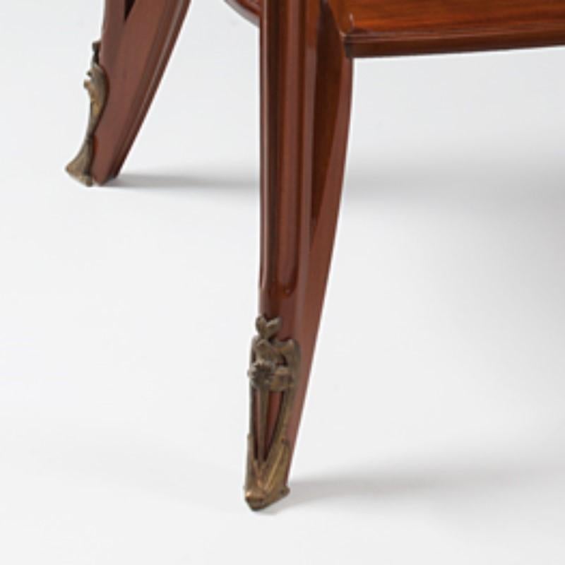Gilt Louis Majorelle French Art Nouveau Wooden Table For Sale