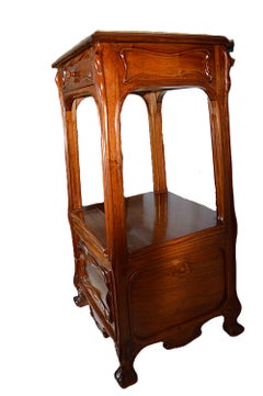 Louis Majorelle, important small table with folding compartment, circa 1910
