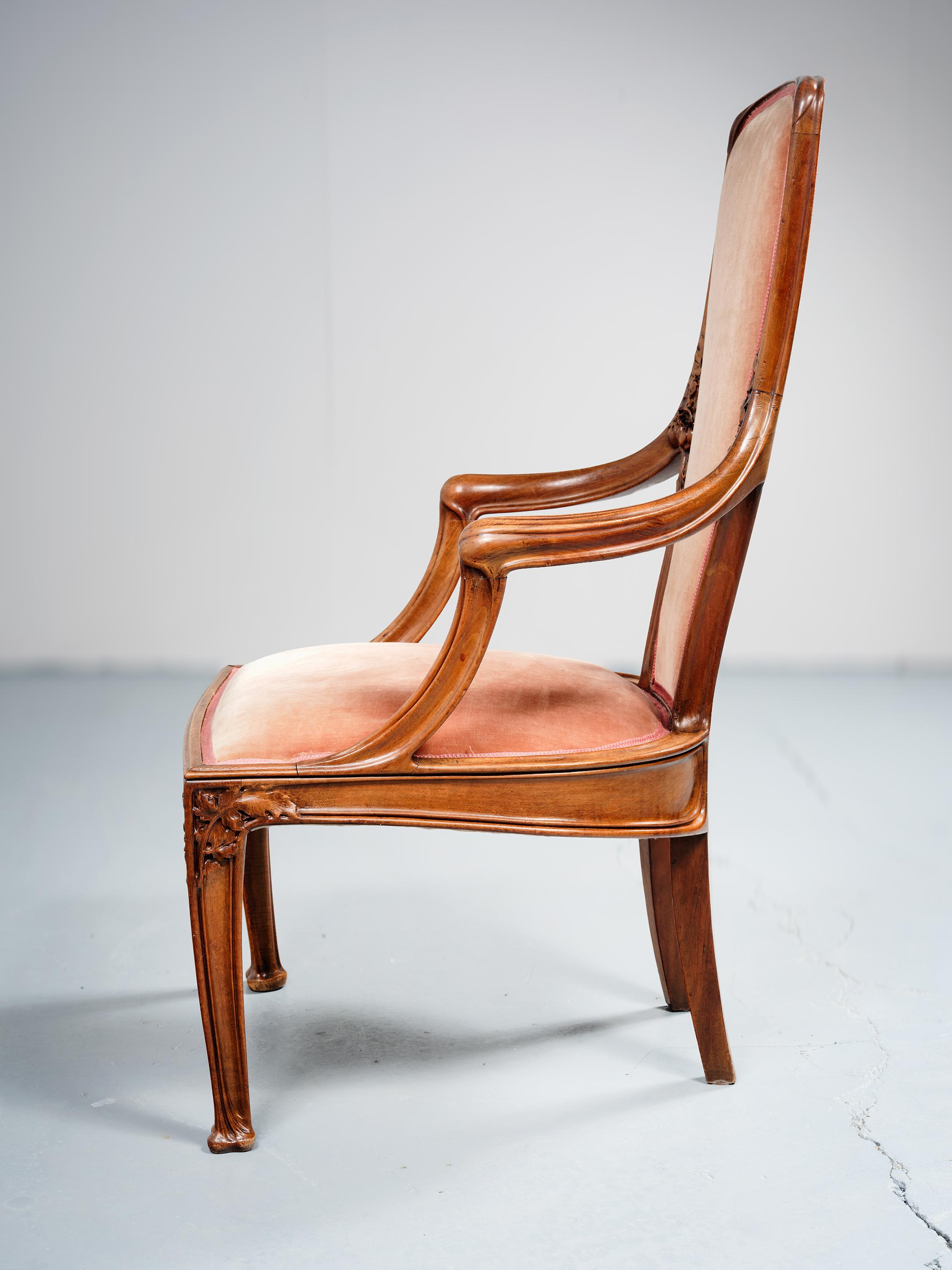 Français Louis Majorelle, Fauteuil important 