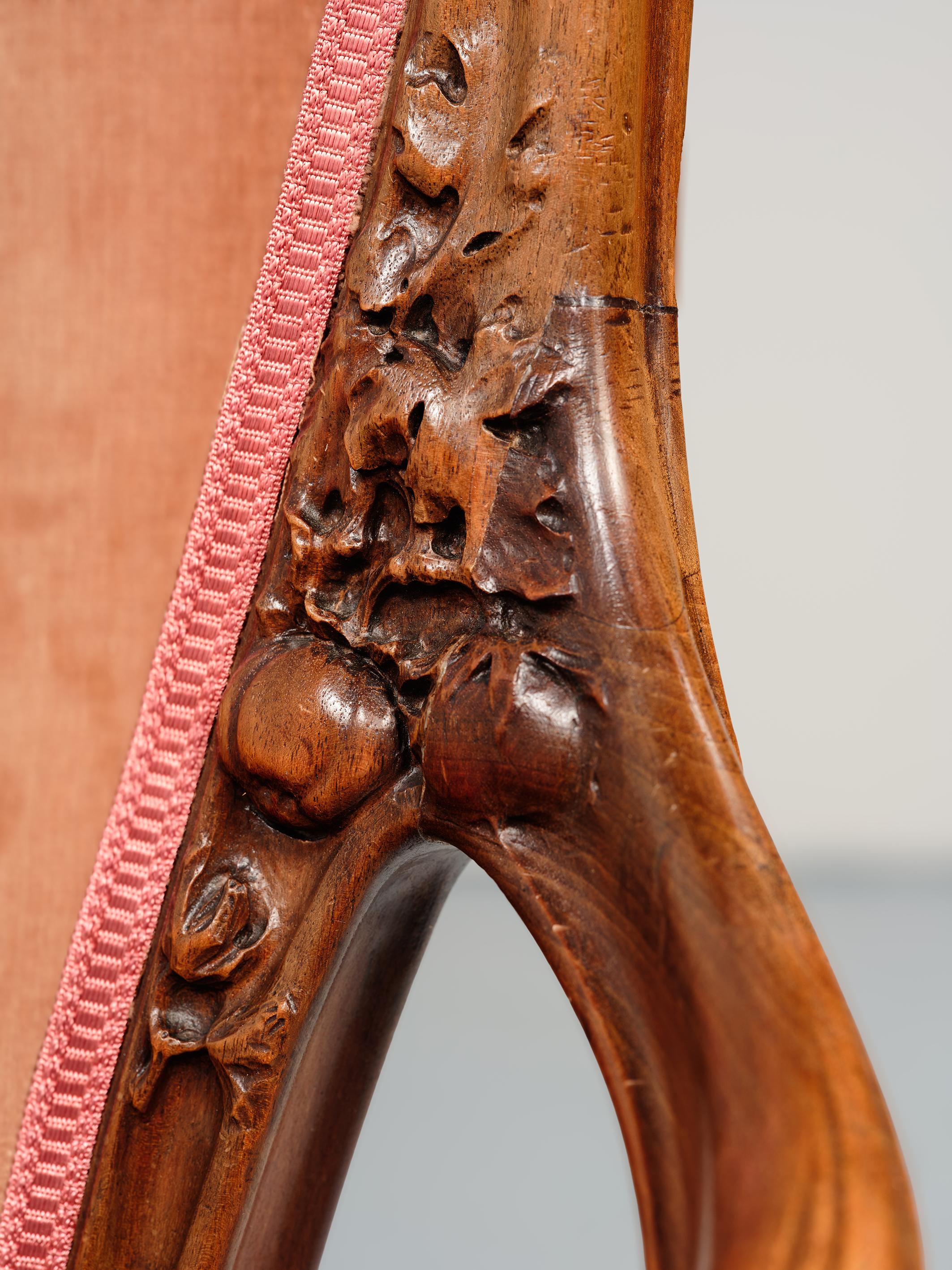 Début du 20ème siècle Louis Majorelle, Fauteuil important 