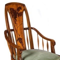 Louis Majorelle pair of 'Wisteria" Armchairs