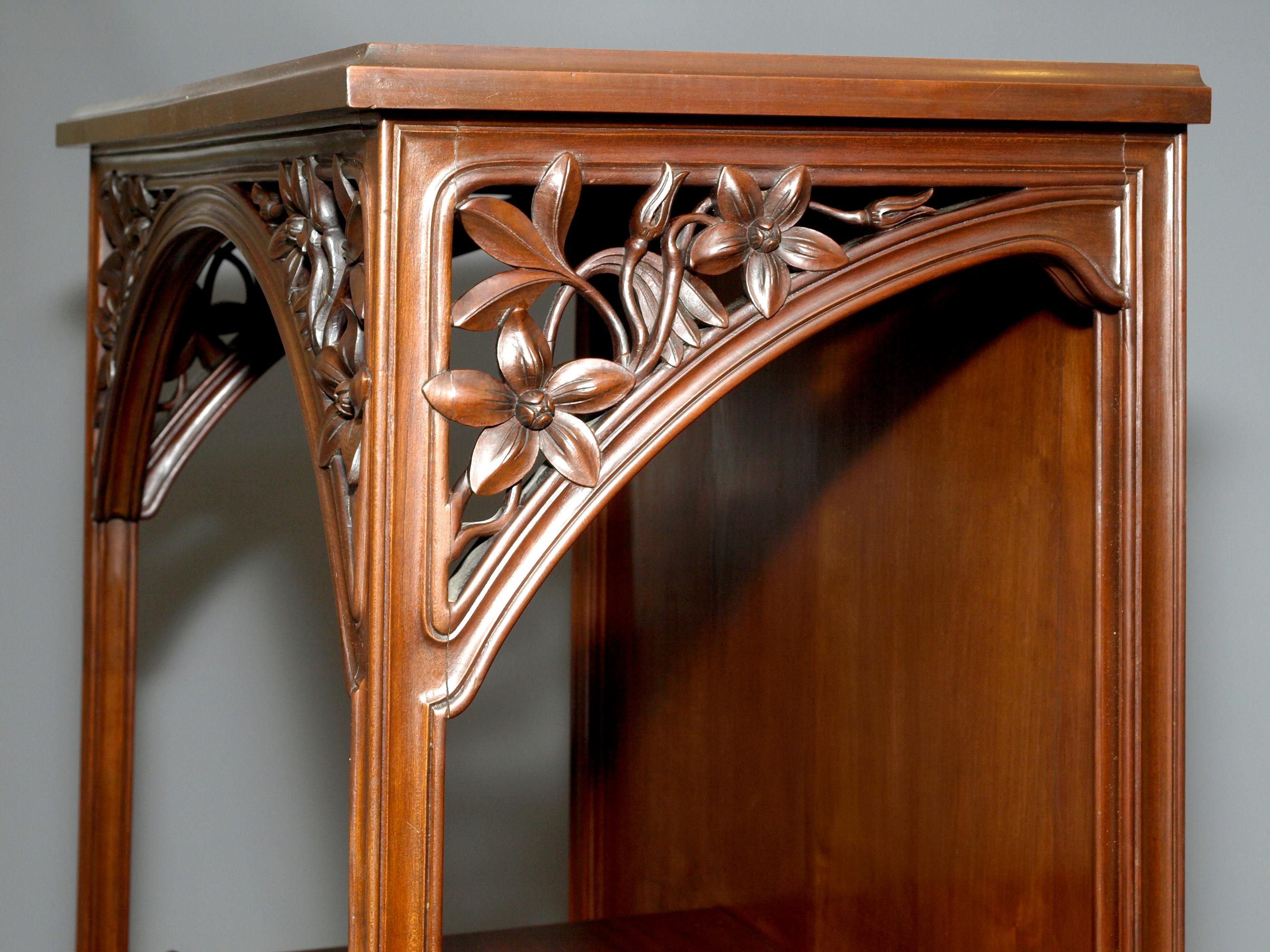 Cloisonne Art Nouveau Cabinet, Louis Majorelle Attributed For Sale 5