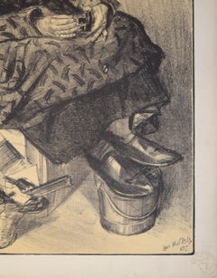 Marchande de Lacets - Lithograph by Louis Malteste - 1897