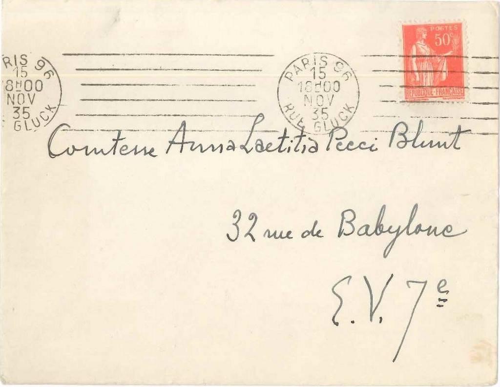 Eine Einladung von Louis Marcoussis an die Gräfin Pecci Blunt im Angebot 1
