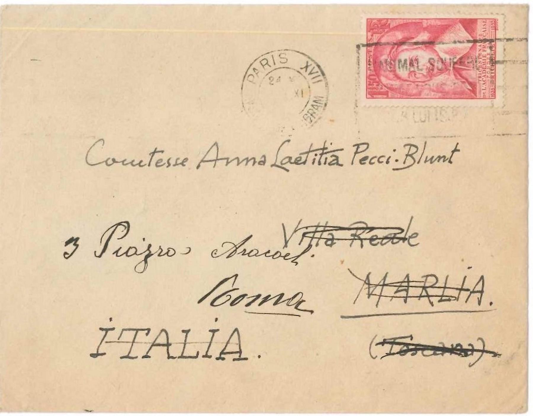 Brief von Louis Marcoussis - 1935 im Angebot 1
