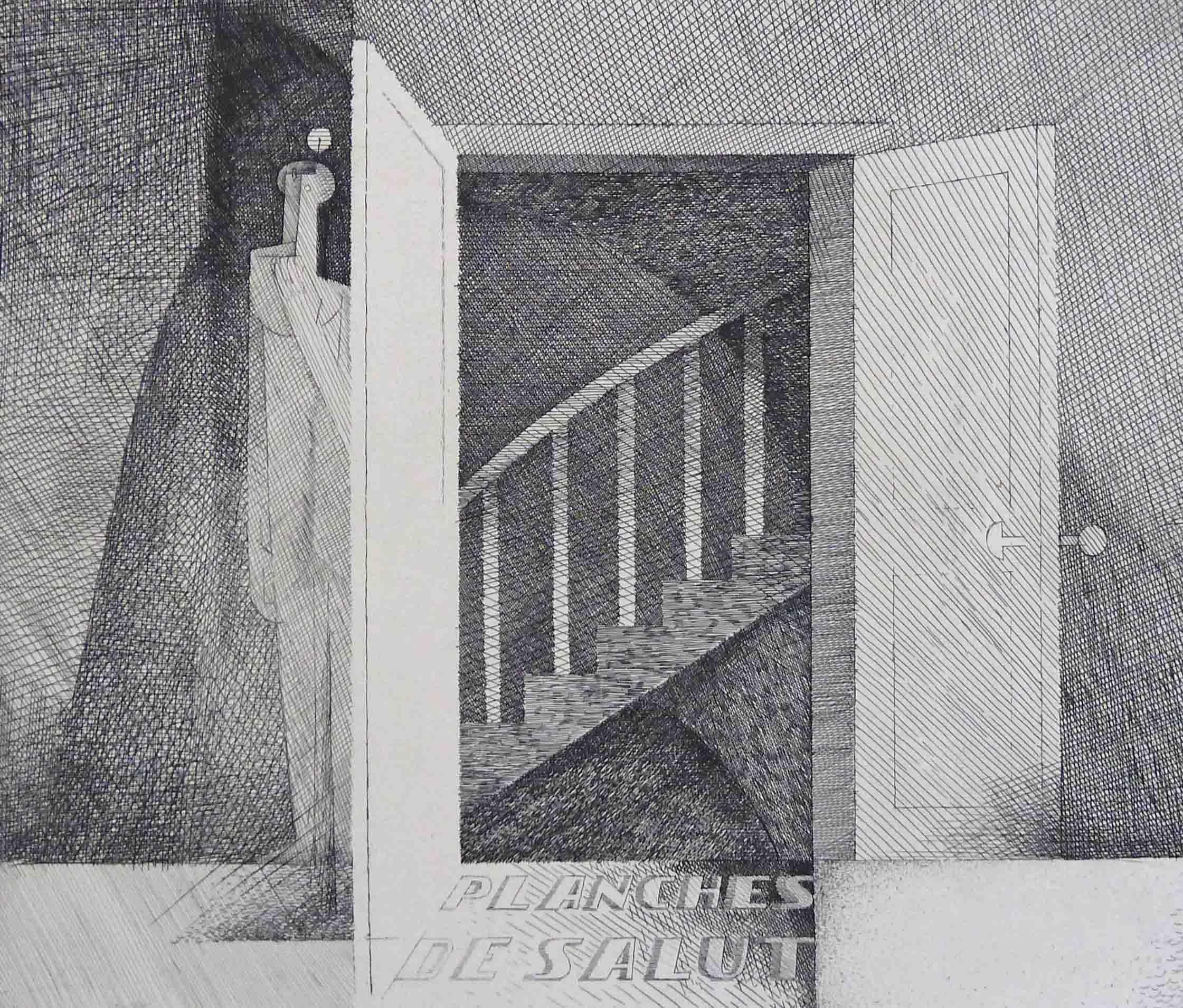 Louis Marcoussis Interior Print – Pflanzgefäße de Salut, Frontispiece