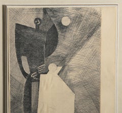 La Belle en Dormant II, Surrealist Etching by Louis Marcoussis