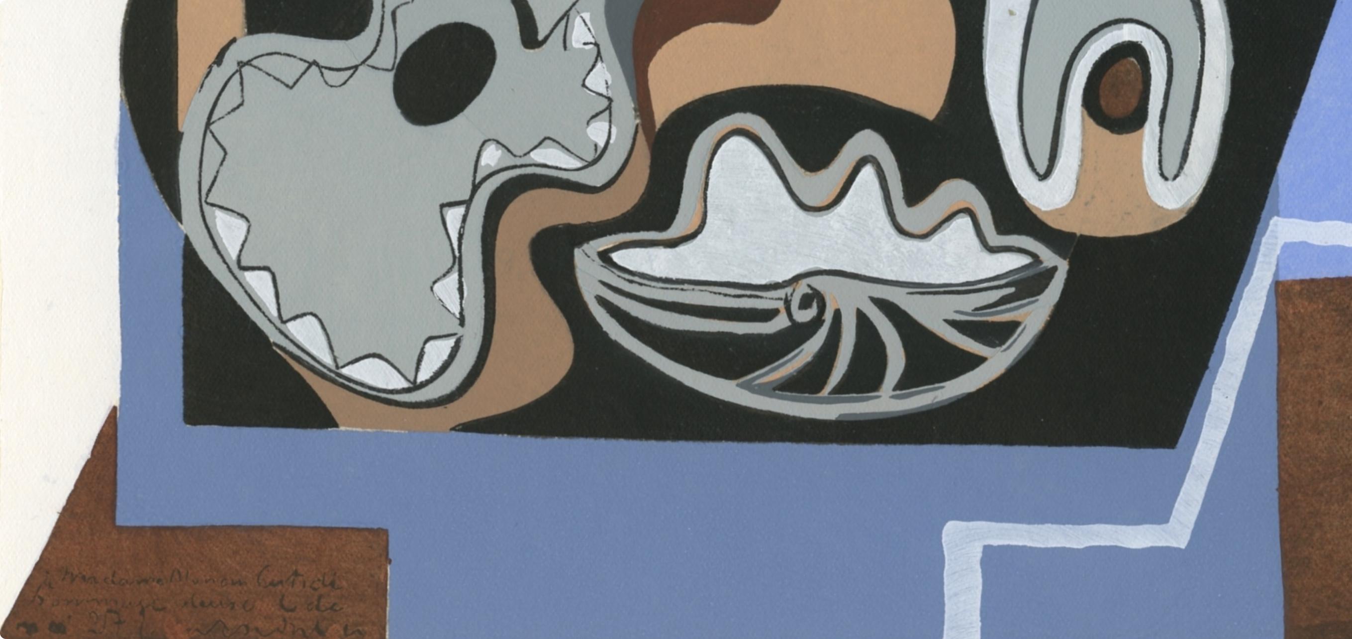 Marcoussis, Composición, L'Art Cubiste, Théories et Réalisations (después de) - Landscape Print Púrpura de Louis Marcoussis