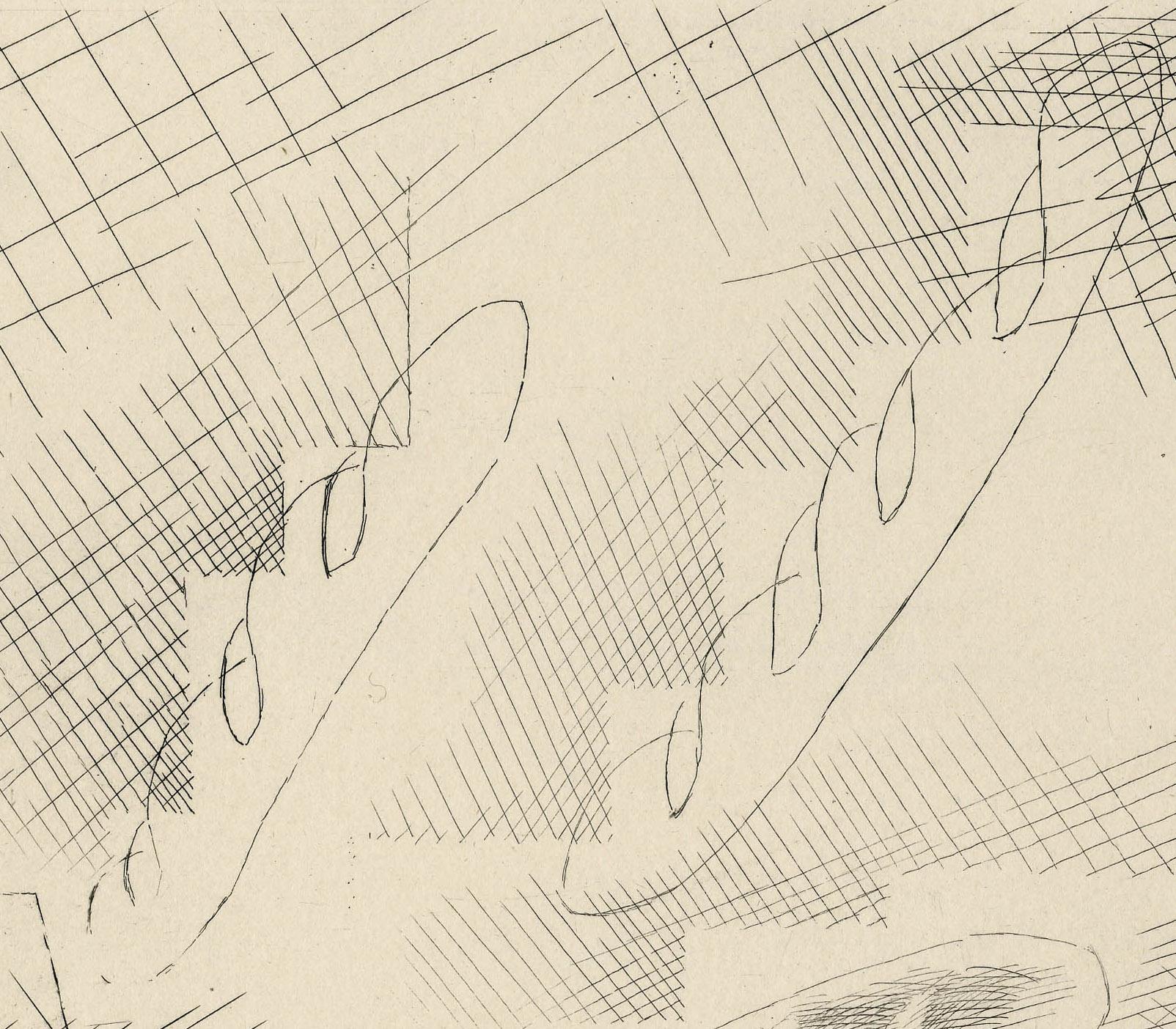 Rue Caulaincourt - Print de Louis Marcoussis